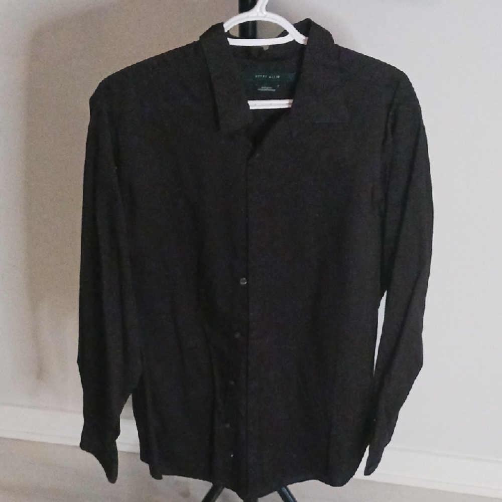 Perry Ellis Black Casual Button Down Shirt - Size Large
